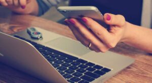 iphone and laptop