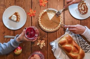 Beautiful and organized thanksgiving dinner