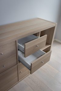 open dresser drawers preparing for a move and unpacking services