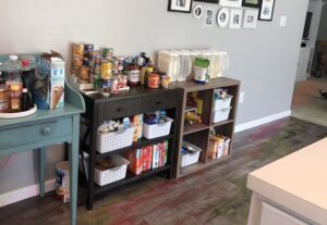 the pantry has been emptied for DIY project