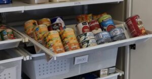angled pantry drawers for cans