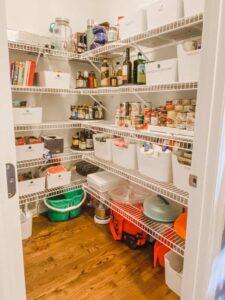 lovely organized walk-in pantry