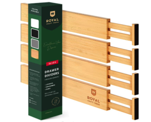 adjustable bamboo drawer dividers