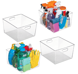 extra-large clear storage bins