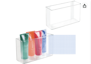 acrylic wall pocket for storage and organization