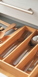 Organized and clean kitchen drawer
